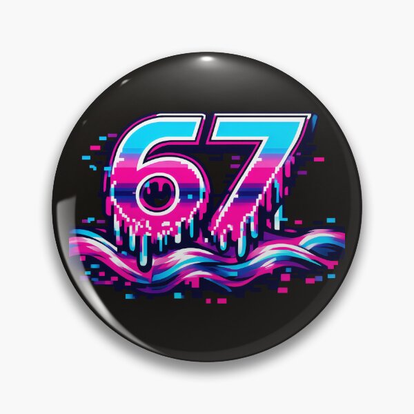 Item preview, Retro Glitch Number 67 Digital Art designed and sold by SplashTastic.