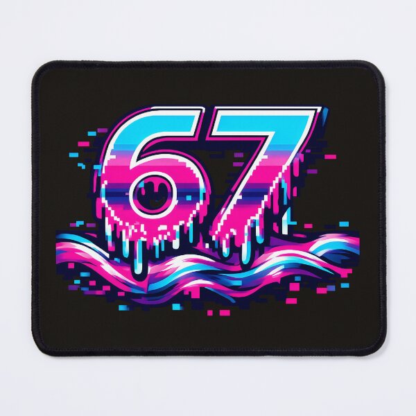 Item preview, Retro Glitch Number 67 Digital Art designed and sold by SplashTastic.