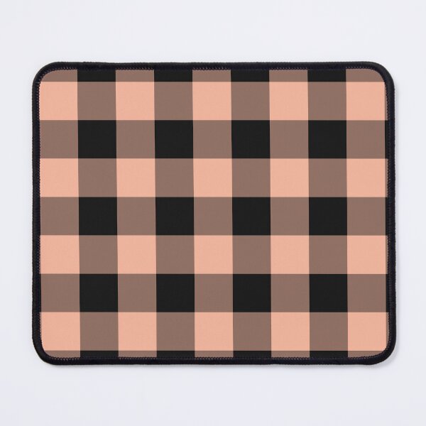 Item preview, Black And Peach Gingham Pattern designed and sold by pattern-archive.