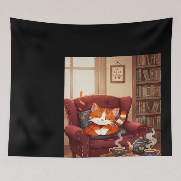 Item preview, Cozy Cat Reading Nook designed and sold by Duvelier.