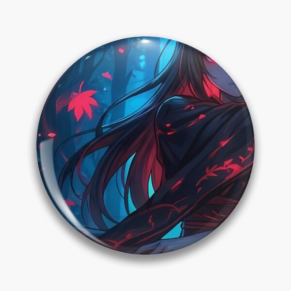 Item preview, Anime Girl with Fans in Dark Forest designed and sold by martinbrochard.
