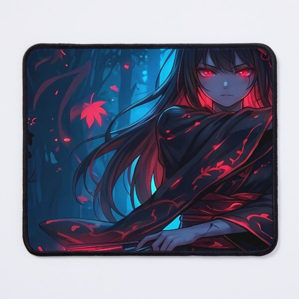 Item preview, Anime Girl with Fans in Dark Forest designed and sold by martinbrochard.