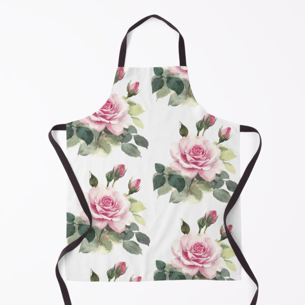 Item preview, Watercolour Pink Rose with leaves and buds designed and sold by InkColourbyRui.