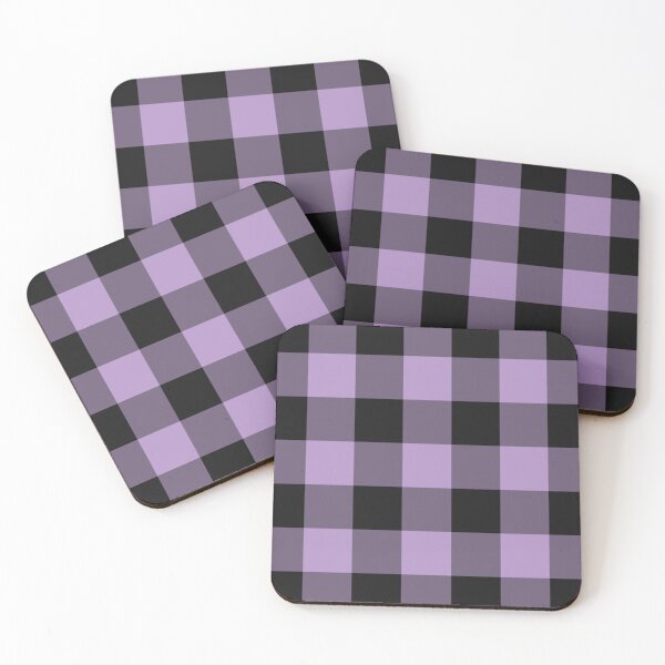 Item preview, Black And Purple Gingham Pattern designed and sold by pattern-archive.