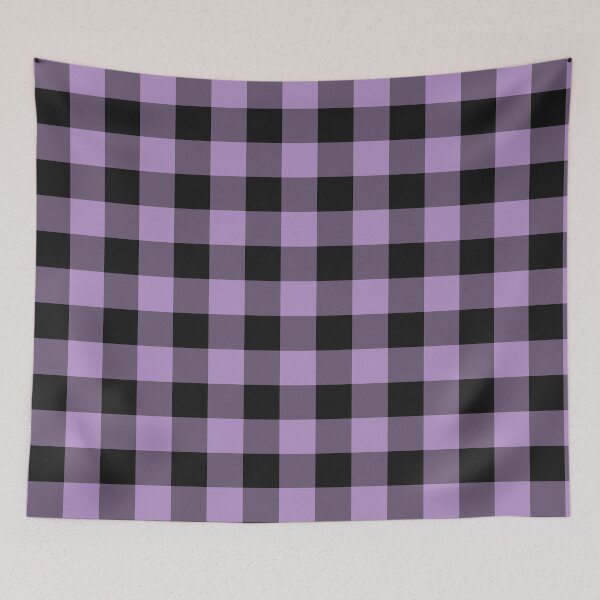 Item preview, Black And Purple Gingham Pattern designed and sold by pattern-archive.