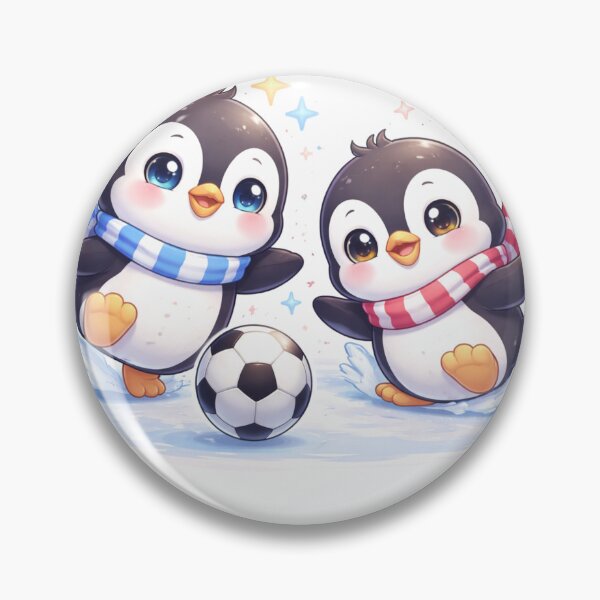 Artikelvorschau, Kawaii-Fußballpinguine – Niedliche Wintersportkunst. entworfen und verkauft von Lylysun.