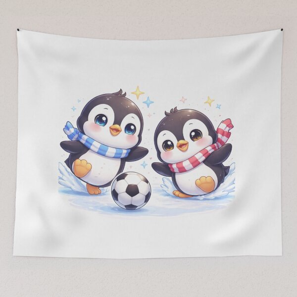 Artikelvorschau, Kawaii-Fußballpinguine – Niedliche Wintersportkunst. entworfen und verkauft von Lylysun.