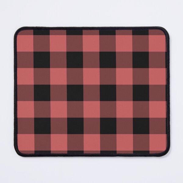 Item preview, Black And Pastel Red Gingham Pattern designed and sold by pattern-archive.