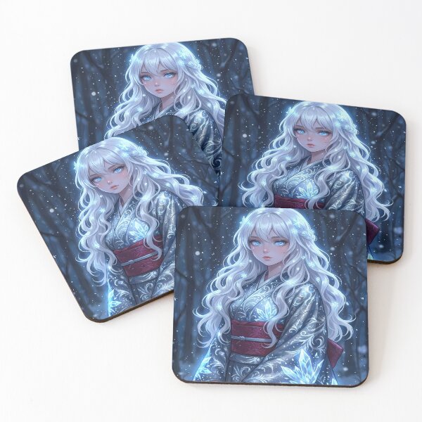 Item preview, Anime Girl in Winter Kimono designed and sold by martinbrochard.