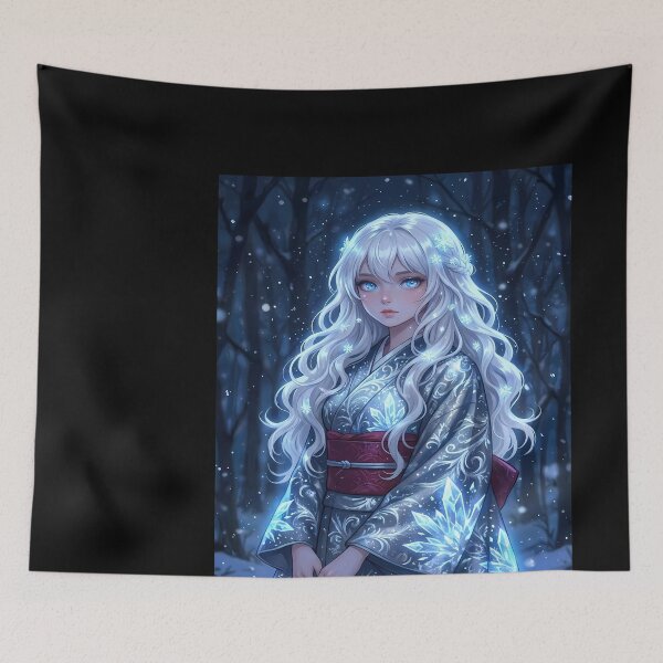 Item preview, Anime Girl in Winter Kimono designed and sold by martinbrochard.