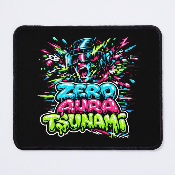 Item preview, Zero Aura Tsunami Neon Graphic Design designed and sold by SplashTastic.