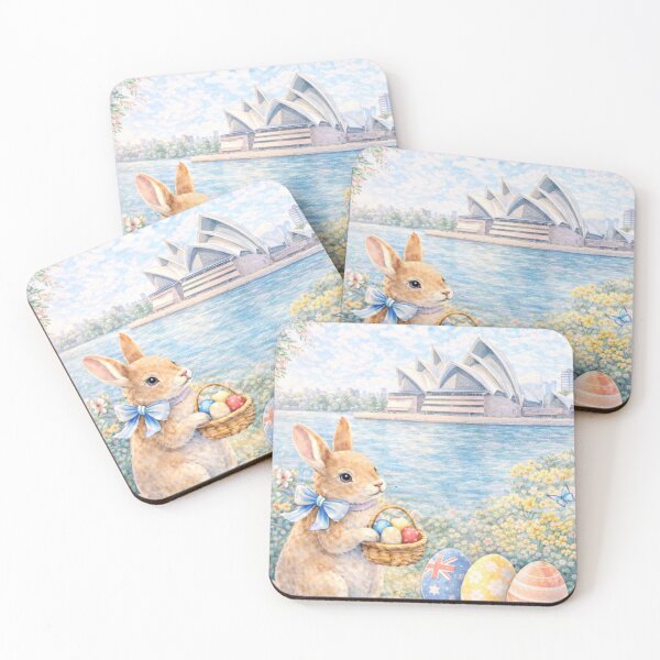 Item preview, Sydney Opera House Easter Bunny | Australian Easter Illustration designed and sold by inspired-works.