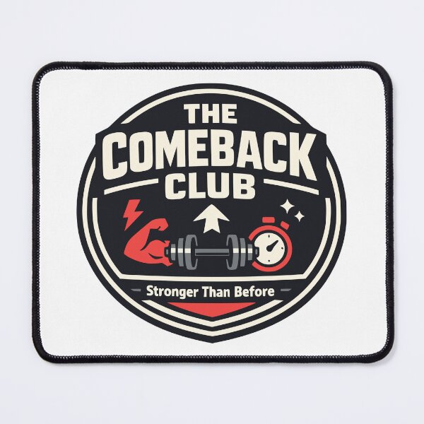 Item preview, The Comeback Club Stronger Than Before Fitness Badge designed and sold by FunFitLife Studio.