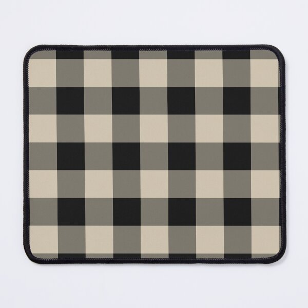 Item preview, Black And Sand Gingham Pattern designed and sold by pattern-archive.