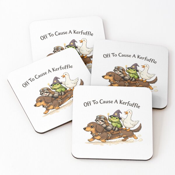 Item preview, Off to Cause A Kerfuffle Funny Animal Squad designed and sold by JODYSMORGAN.