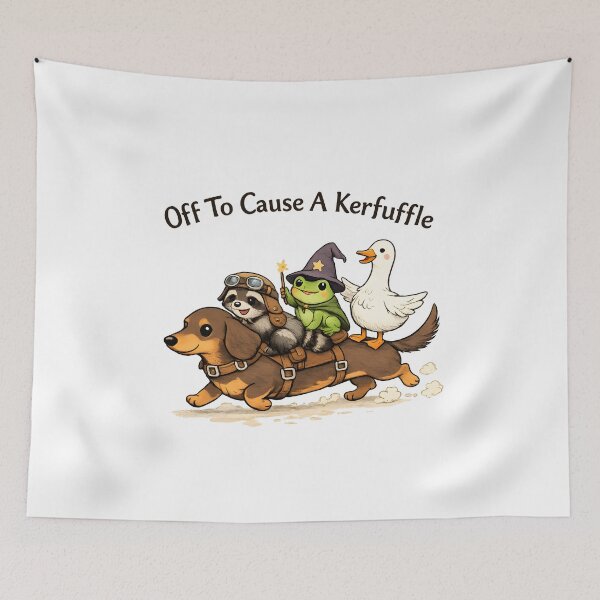 Item preview, Off to Cause A Kerfuffle Funny Animal Squad designed and sold by JODYSMORGAN.