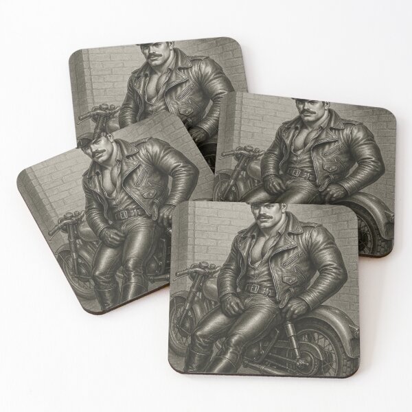 Item preview, Gaze - Vintage Leather Legends Berlin Bikers Series Leder Pride Tom of Finland Tribute Graphic Design designed and sold by ItsAKinkThing.