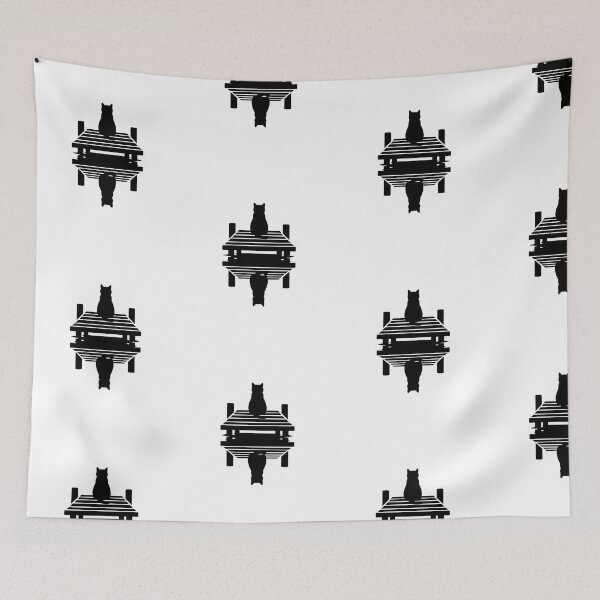 Item preview, Minimalist Cat Silhouette on Dock Reflection – Aesthetic Line Art Design designed and sold by JonelCrafts.