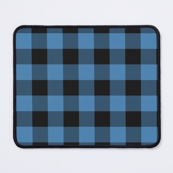 Item preview, Black And Steel Blue Gingham Pattern designed and sold by pattern-archive.