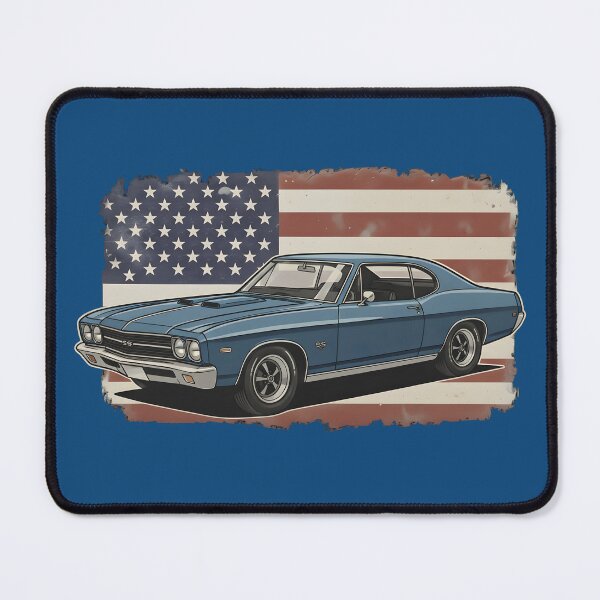 Item preview, Classic American Muscle Car Vintage USA Flag designed and sold by BoralisSynth.