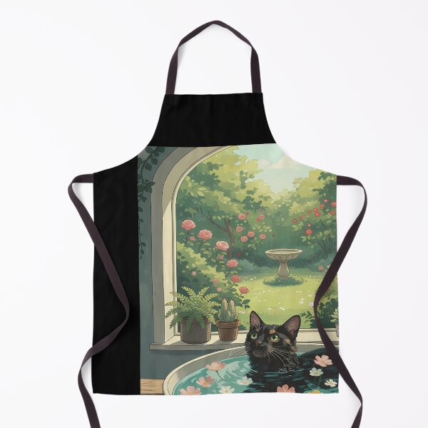 Item preview, Cat Bathes in Flower-Filled Bowl designed and sold by Duvelier.