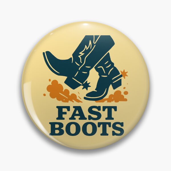 Item preview, Fast Boots Retro Vintage Western Style designed and sold by SplashTastic.