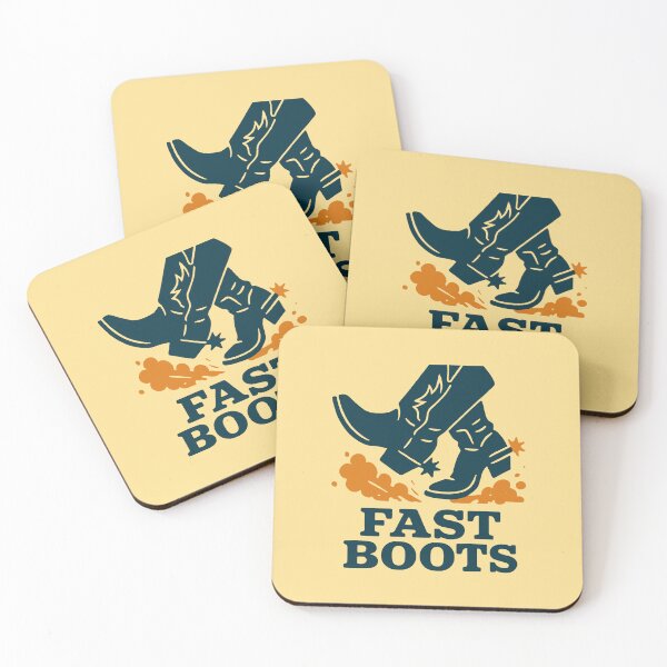 Item preview, Fast Boots Retro Vintage Western Style designed and sold by SplashTastic.