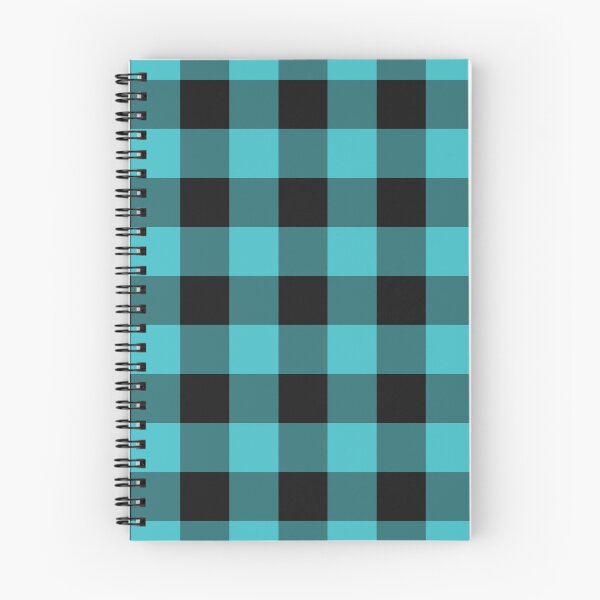 Item preview, Black And Turquoise Gingham Pattern designed and sold by pattern-archive.