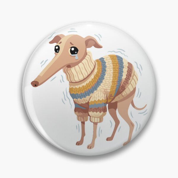 Item preview, Nervous Noodle Shivering Italian Greyhound Meme designed and sold by Petzzz.
