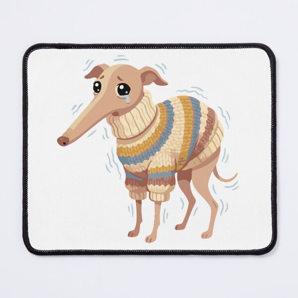Item preview, Nervous Noodle Shivering Italian Greyhound Meme designed and sold by Petzzz.