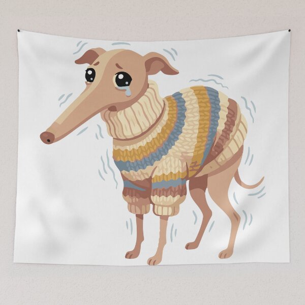 Item preview, Nervous Noodle Shivering Italian Greyhound Meme designed and sold by Petzzz.