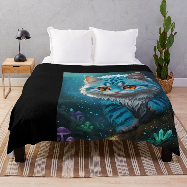 Item preview, Blue Cat in Enchanted Forest designed and sold by Duvelier.