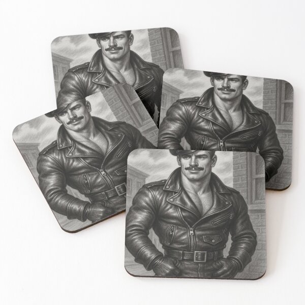 Item preview, Waiting - Vintage Leather Legends Berlin Streets Series Leder Pride Tom of Finland Tribute Graphic Design designed and sold by ItsAKinkThing.