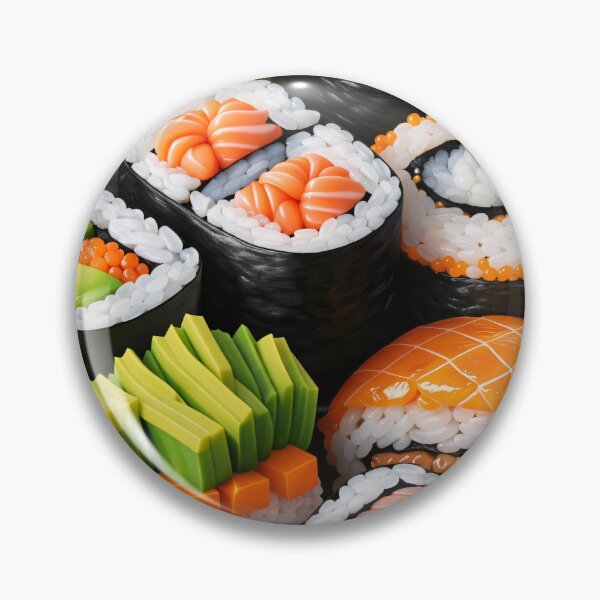 Item preview, Colorful Sushi Feast Pattern designed and sold by Kaleidoscope Print.