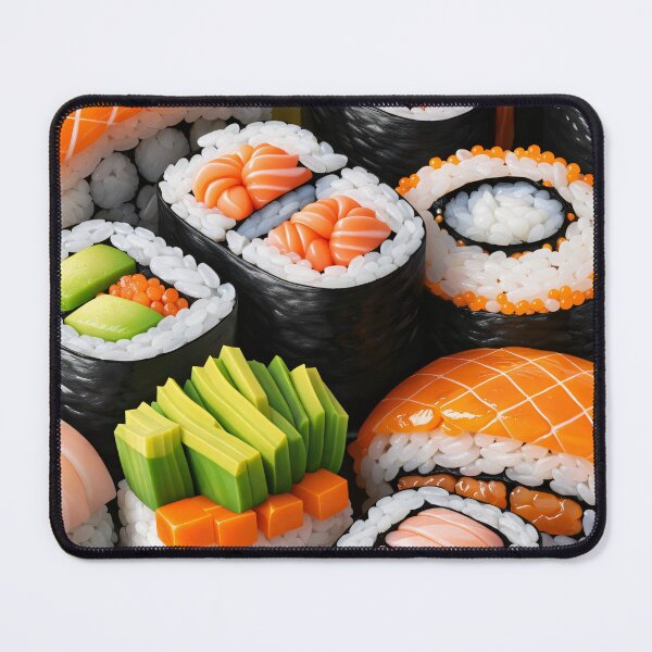 Item preview, Colorful Sushi Feast Pattern designed and sold by Kaleidoscope Print.
