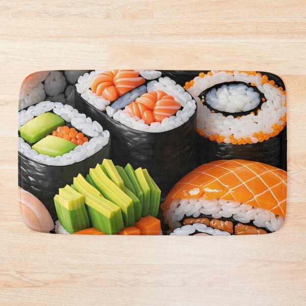 Item preview, Colorful Sushi Feast Pattern designed and sold by Kaleidoscope Print.