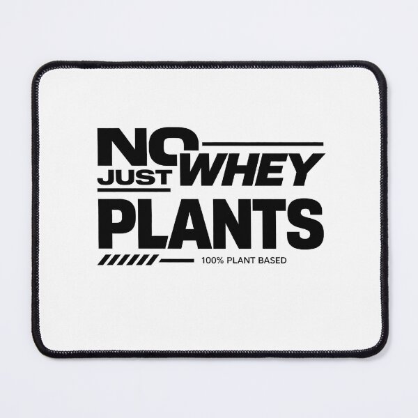 Item preview, No Whey Just Plants Vegan Fitness Design Plant Based Gym Humor designed and sold by GreenStrength Studio.