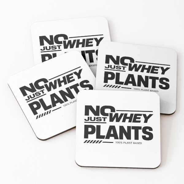 Item preview, No Whey Just Plants Vegan Fitness Design Plant Based Gym Humor designed and sold by GreenStrength Studio.