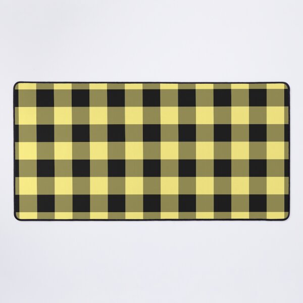 Item preview, Black And Yellow Gingham Pattern designed and sold by pattern-archive.