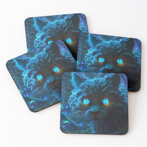 Item preview, Mystical Blue Cat Portrait designed and sold by Duvelier.