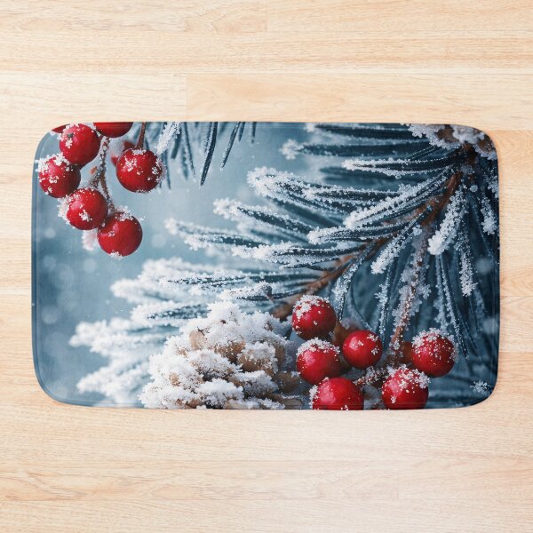 Item preview, Frosted Winter Berries and Pinecones designed and sold by Kaleidoscope Print.