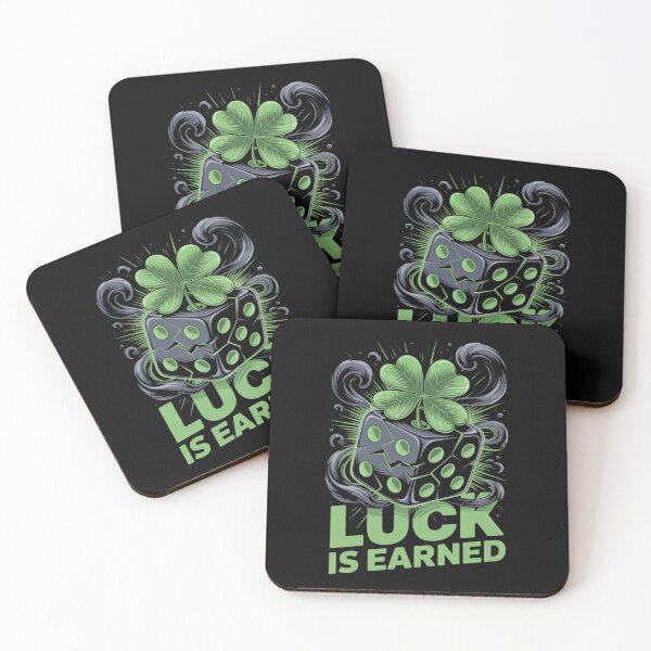 Item preview, Luck Is Earned – Green Pip Swirl Dice Shamrock St. Patrick's Day designed and sold by DarylWelsh2024.