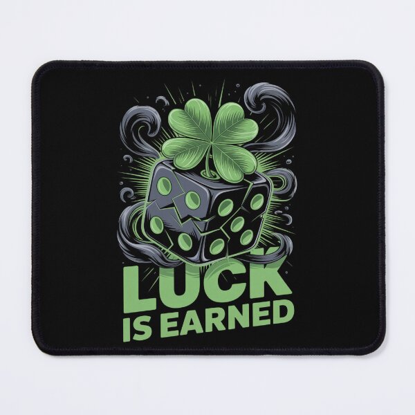 Item preview, Luck Is Earned – Green Pip Swirl Dice Shamrock St. Patrick's Day designed and sold by DarylWelsh2024.