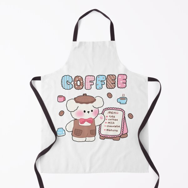 Item preview, Morning Brew: White Dog Opening the Coffee Shop designed and sold by ThePrintPig.