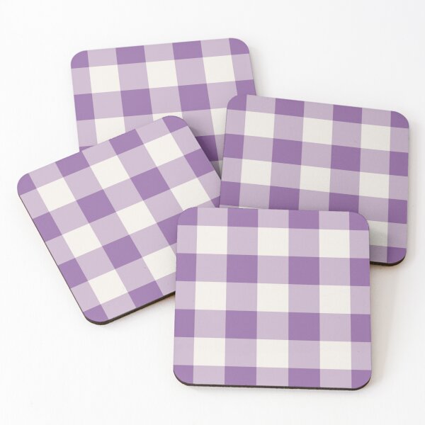 Item preview, Purple And Cream Gingham Pattern designed and sold by pattern-archive.