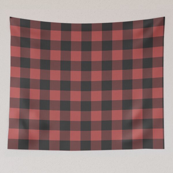 Item preview, Red And Charcoal Gingham Pattern designed and sold by pattern-archive.