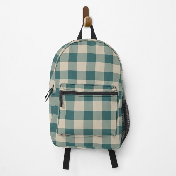 Item preview, Teal And Beige Gingham Pattern designed and sold by pattern-archive.