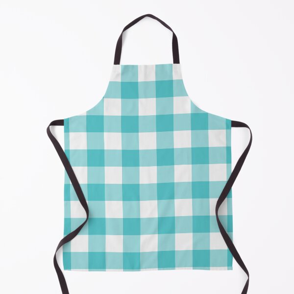 Item preview, White And Aqua Gingham Pattern designed and sold by pattern-archive.