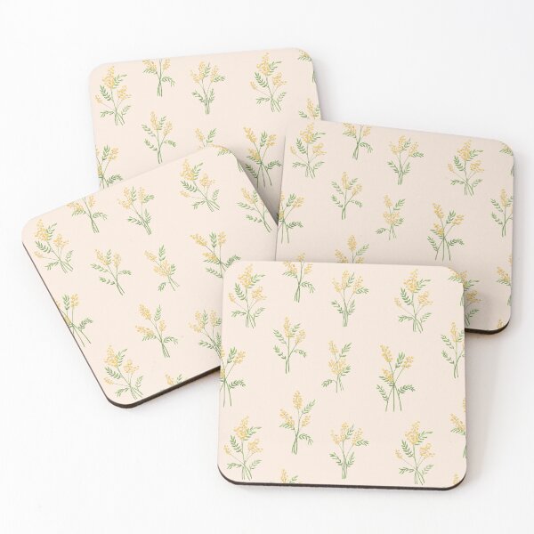 Item preview, Mimosa on Linen designed and sold by Mel-Mas-Stoband.