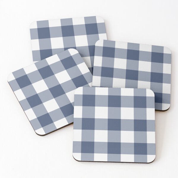 Item preview, White And Blue Gingham Pattern designed and sold by pattern-archive.